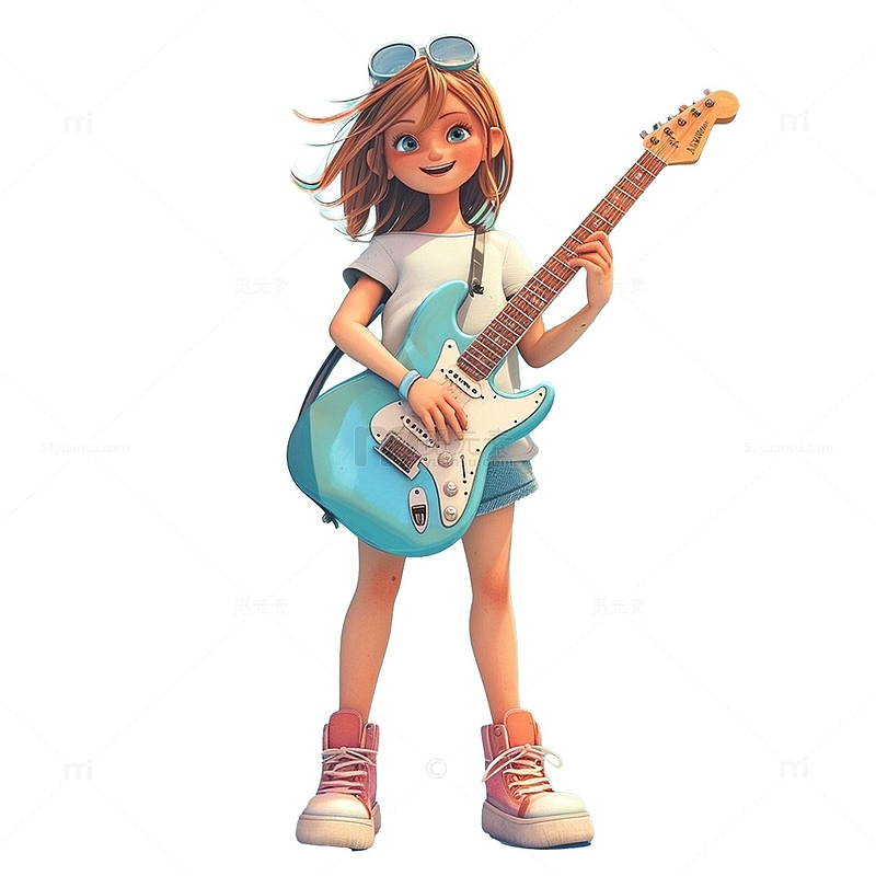 青年节吉他女孩