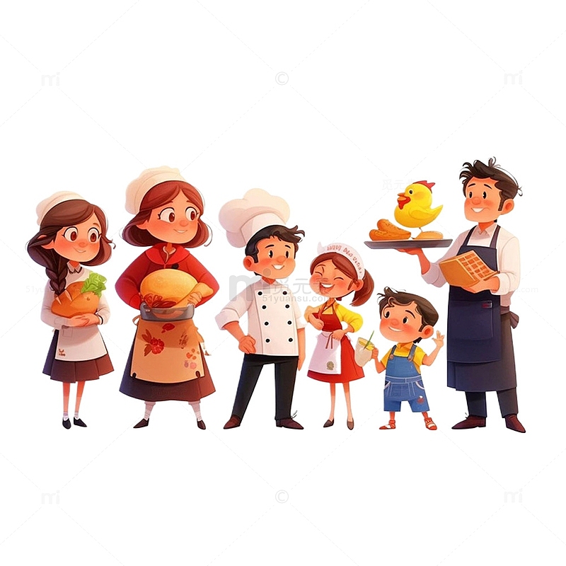 劳动节厨师一家人