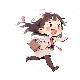 下班回家奔跑的人