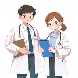 卡通职业人物之医生