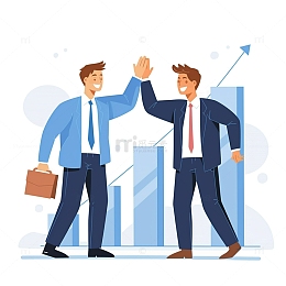 扁平风格商务职场人员素材