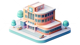 医院C4D立体建模