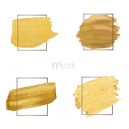 金色边框金箔色块