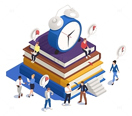 争分夺秒读书的学生们