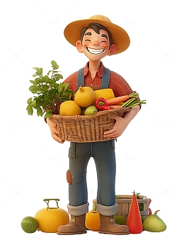 丰收的农民劳动节2