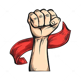 握拳加油手势