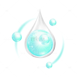 水滴形水润的表示