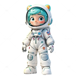 3D卡通宇航员