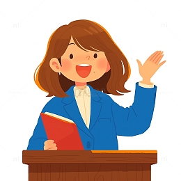 卡通演讲培训人物素材