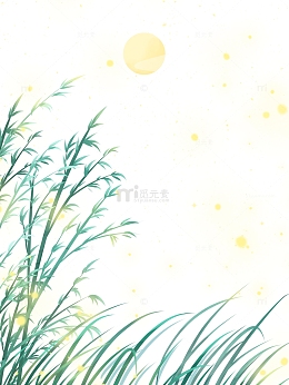 随风飘荡的竹叶萤火虫