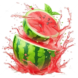 夏日西瓜创意图