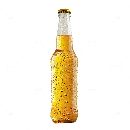 黄色啤酒瓶图