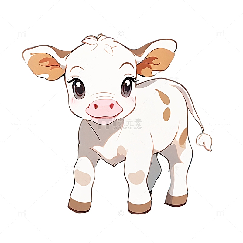 一只可爱小牛