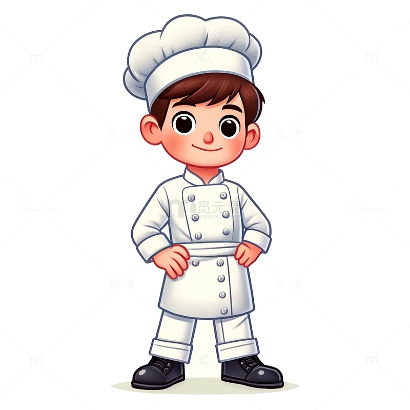 五一劳动节厨师人物形象卡通素材
