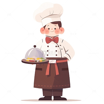 卡通职业之厨师人物素材