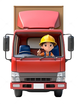 劳动送货员快递员开货车3