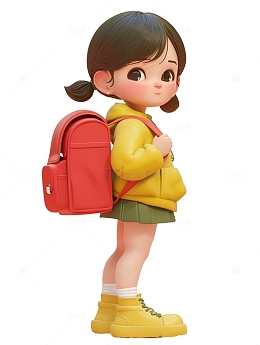 小孩出去上学