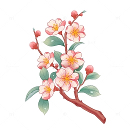春天桃花开了