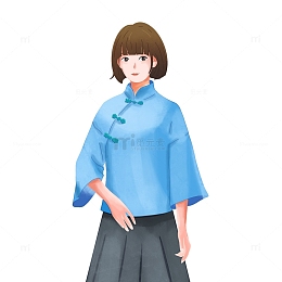 民国人物学生女生青年青春