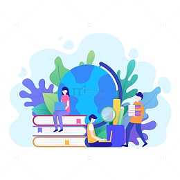 正在学习的学生