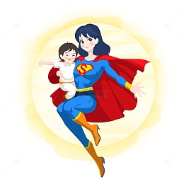 母亲节妈妈是超人