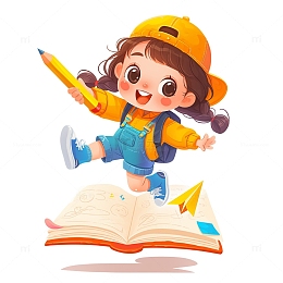 开学季学科培训卡通免抠素材