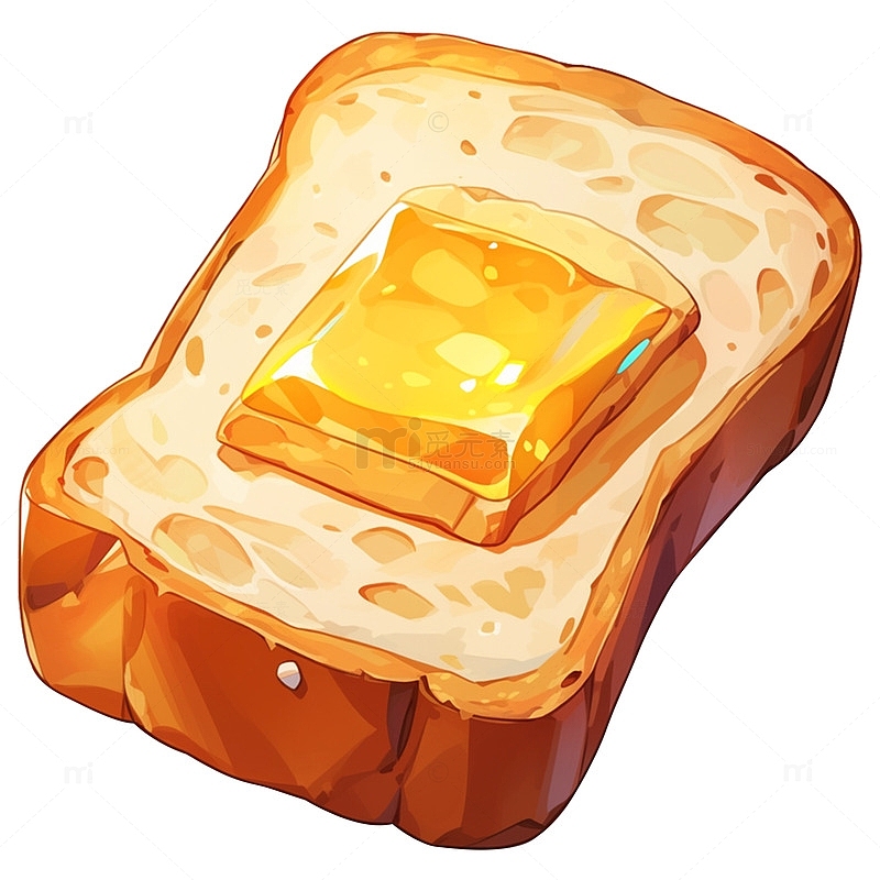 黄油切片面包