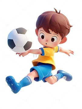 踢足球运动娱乐开心免费png不想写作业的孩子免费ai免费png卡通拍照的