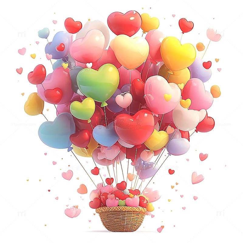 情人节彩色气球