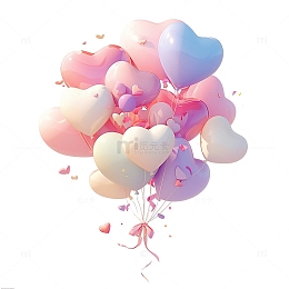 情人节立体爱心气球