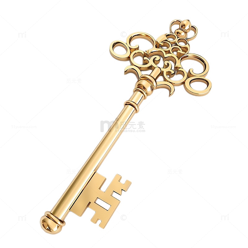 金色金属钥匙