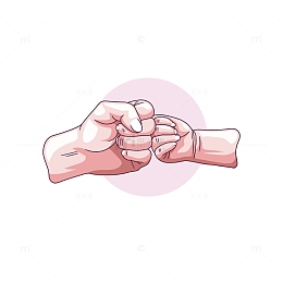握起来的手手绘