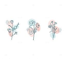 艺术简笔小花