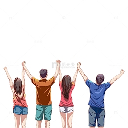 五四青年节人像元素