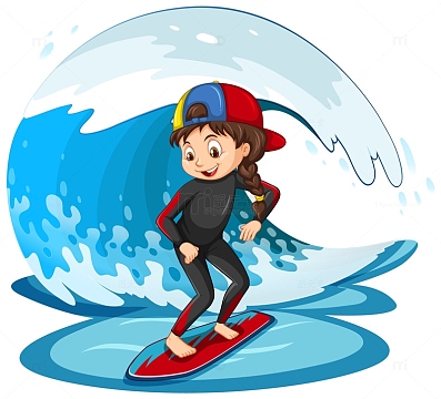 人物冲浪卡通素材_人物冲浪卡通图片元素-觅元素