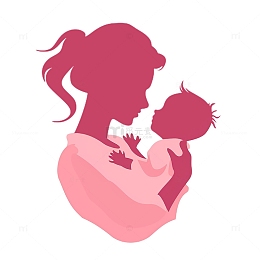 粉丝亲子人物剪影