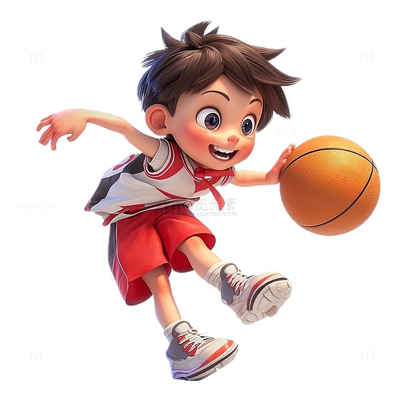 运动会篮球男孩