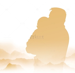 抱着孩子远望的父亲