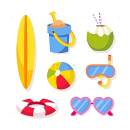 海边夏日清凉装备