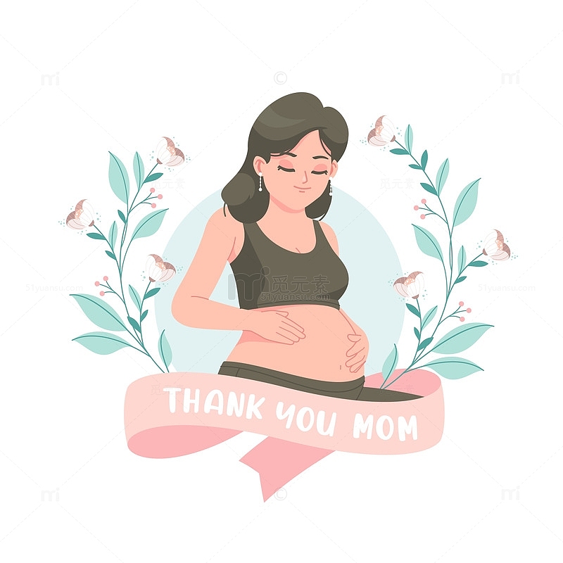 妈妈与孕妇的插图