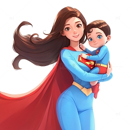 卡通超人妈妈
