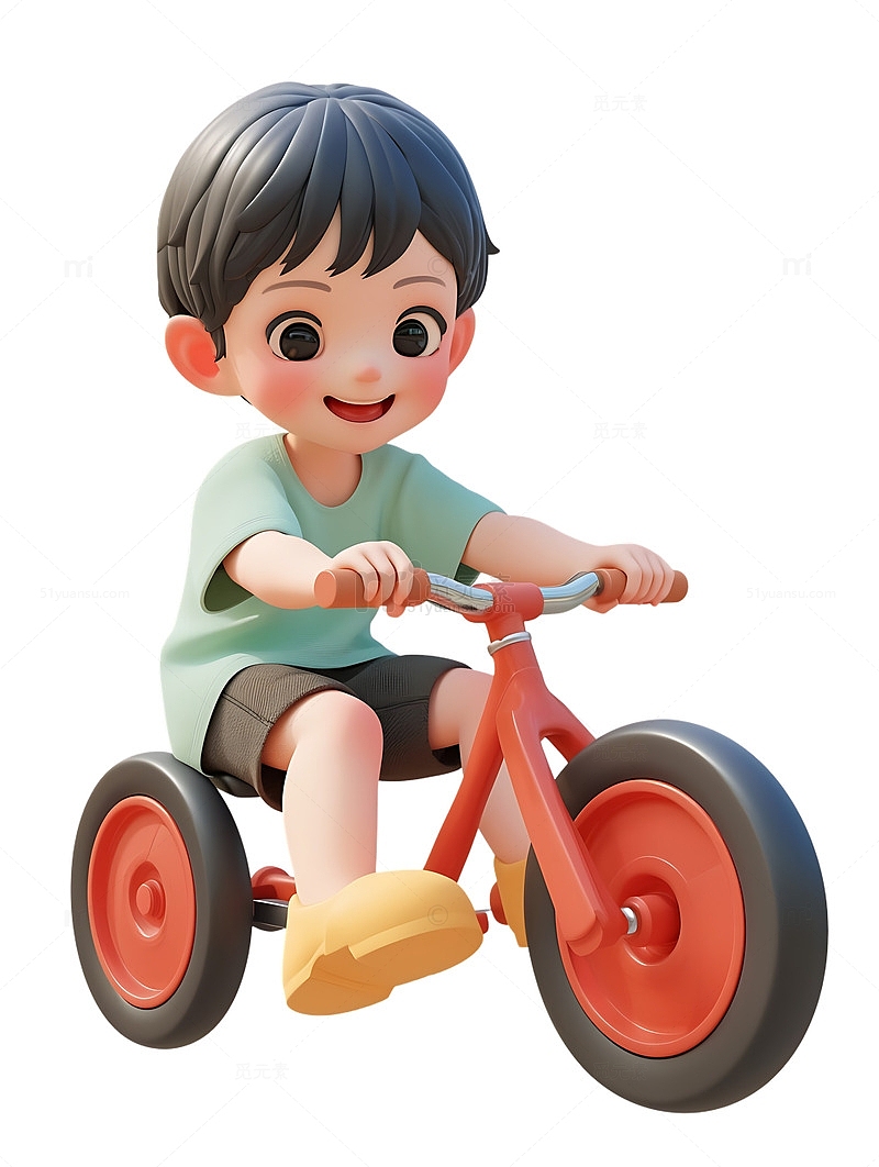 骑着脚踏车的小男孩3