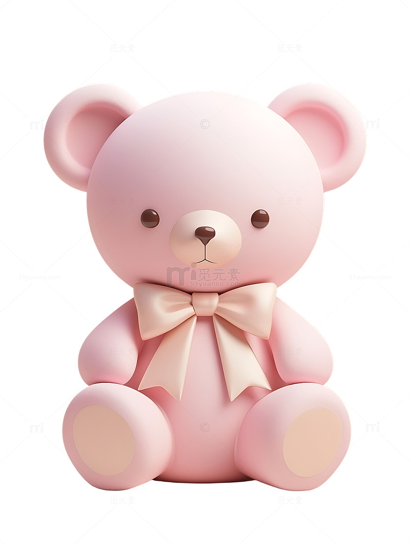 粉色的熊娃娃1