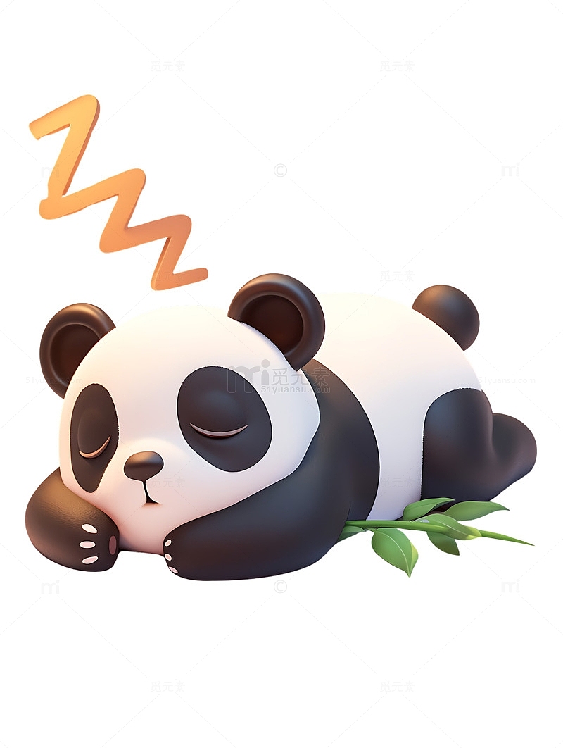 在睡觉的熊猫