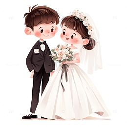 新婚夫妻520卡通人物