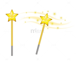星星魔杖卡通