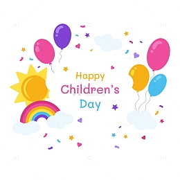 装饰儿童节的气球