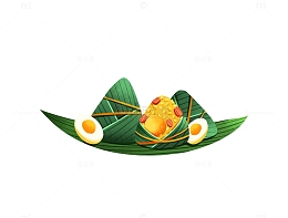 端午节节日粽子咸鸭蛋粽叶美食