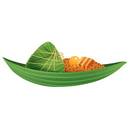 端午节节日粽子粽叶小船小舟