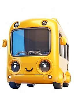 卡通公交车巴士大型客车
